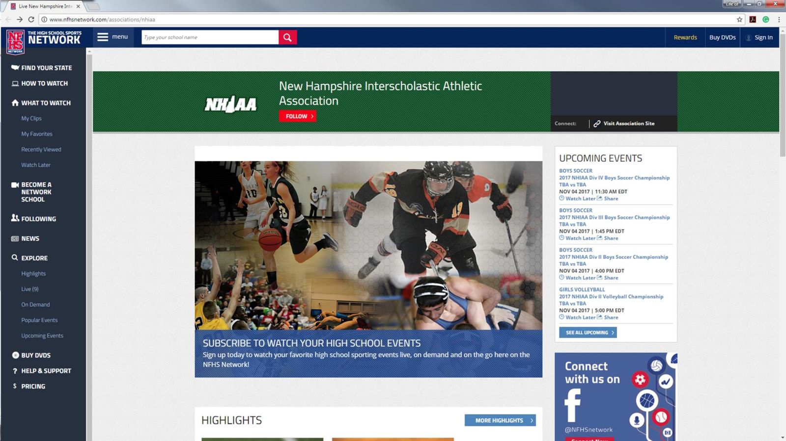 Nfhs network top free streaming